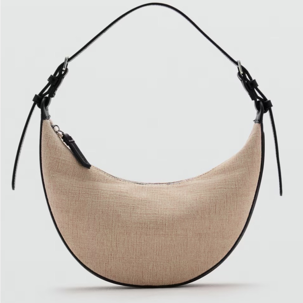 Mango linen oval bag